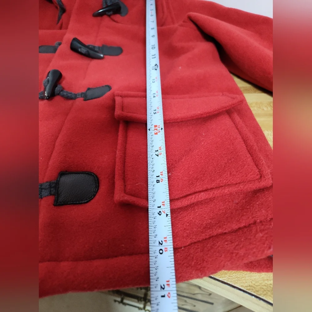 Janie And Jack Red Toggle Coat Sz 4-5 Excellent Condition Red Fun Warm Unisex